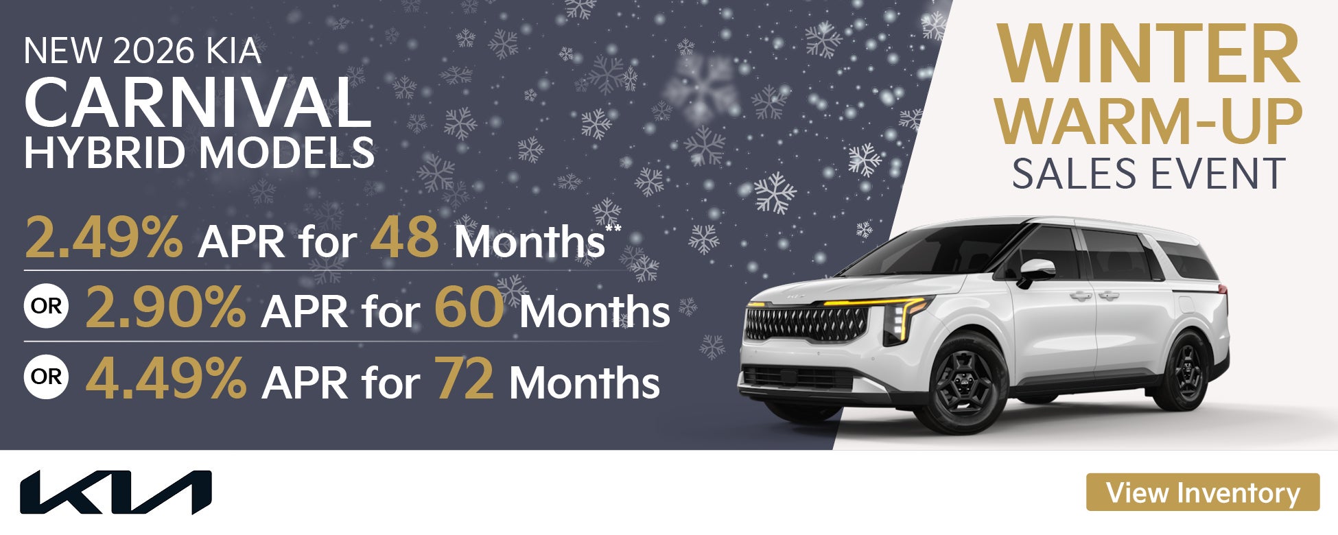 New 2026 Kia Carnival Hybrid Models