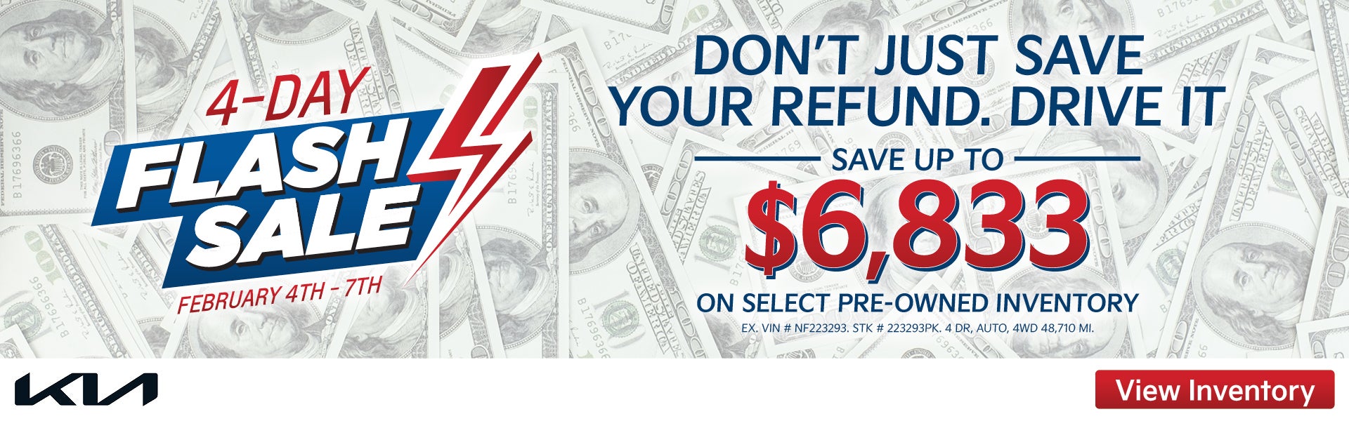 Save up to $6,833 on select pre-owned inventory