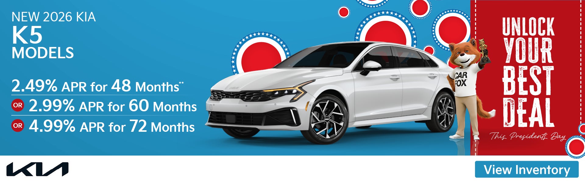 New 2026 Kia K5 Models