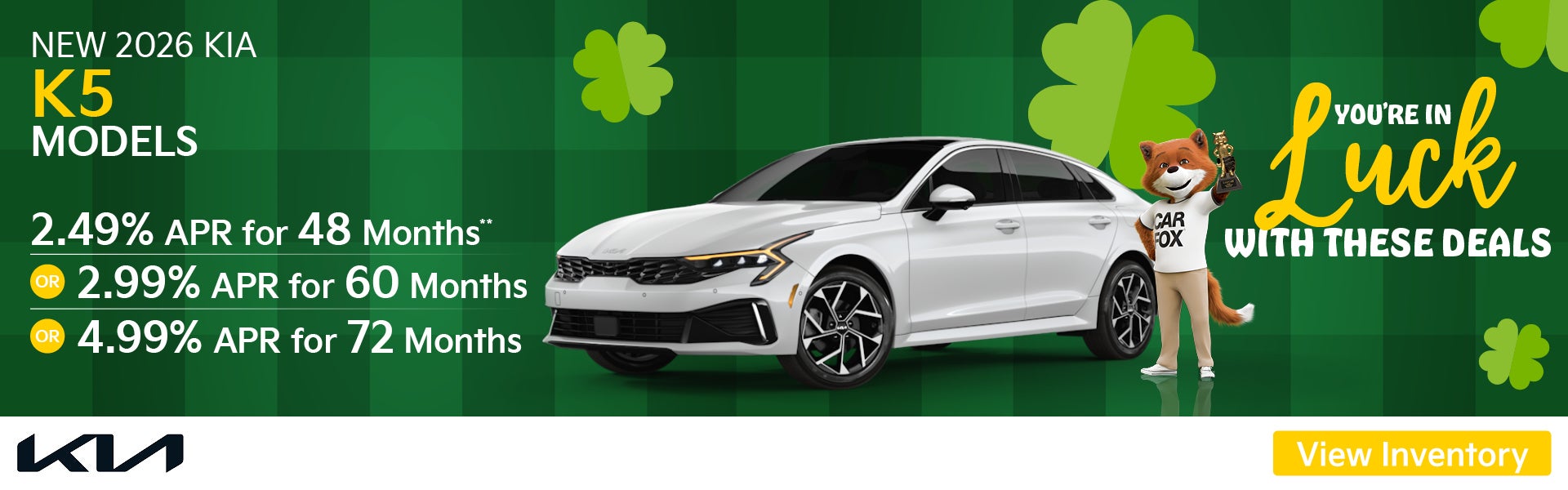 2.49% APR FOR 48 MONTHS