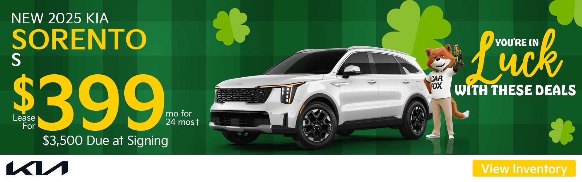 Lease for $399 per mo/24 mos†